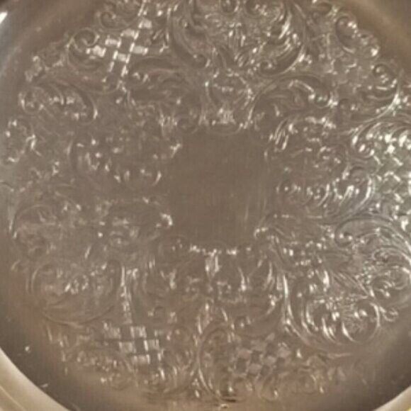 Vintage Silver Plated Engraved Pattern Round Plate 6" - Picture 5 of 5